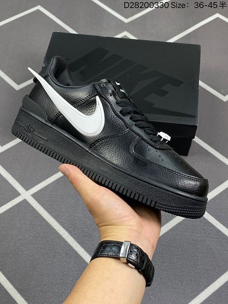 AMBUSH x Air Force 1 Low SP 埋伏系列 空軍聯名合作款 男女款皮革黑白色休閒鞋