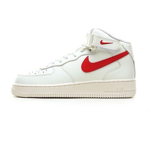 Nike Air Force 1 '07 奶白紅色高筒板鞋 2024新款男女鞋