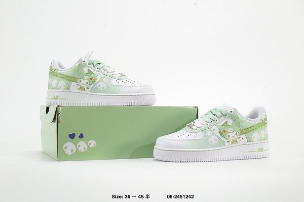 Nike Air Force 1 Low 07 奇幻魔法Melody Kuromi聯名款 2024最新情侶款休閒板鞋