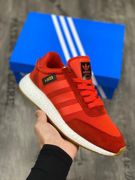 Adidas L-5923 2021新款 三葉草時尚休閒情侶款慢跑鞋 帶半碼