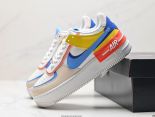 NIKE WMNS Air Force 1 Shadow 2024全新少女系解構主義設計 馬卡龍空軍一號輕量增高低幫百搭板鞋